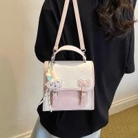 ราคา Sweet Bow กระเป๋าเป้สะพายหลังหญิง 2026 สไตล์ใหม่แฟชั่น All Match Contrast สี Hand Carry กระเป๋านักเรียนฤดูร้อนน้ําหนักเบา Outing กระเป๋าเดินทาง (40280966990)