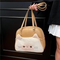 ราคา กระเป๋าเป้ลายขนมปังลูกแมว สำหรับผู้หญิง แบบ tote และสะพายข้าง แฟชั่นเก๋ๆ (54651794815)