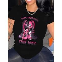 ราคา เสื้อยืดคอกลมแขนสั้นสีดำลำลอง (50058561181)