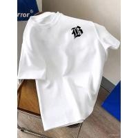 ราคา เสื้อยืดคอกลมแขนสั้นสำหรับผู้ชาย ผ้าฝ้ายบริสุทธิ์ เอนกประสงค์ สไตล์สตรีทแวร์แบรนด์ Ins แขนสั้นครึ่งตัว สบายสำหรับฤด (46608640340)