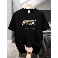 ราคา เสื้อยืดแขนสั้นผู้ชาย แห้งเร็ว ระบายอากาศได้ดี ลายรถมอเตอร์ไซค์ FOX MOTOR สีทอง เสื้อลำลองใส่สบายสำหรับฤดูร้อน คอกลม (53908244565)