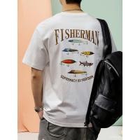 ราคา เสื้อยืดคอกลมชายลายตกปลา สบายๆ ระบายอากาศดี เหมาะสำหรับฤดูร้อน (26444529479)