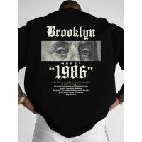 ราคา เสื้อยืดสโลแกน Brooklyn 1986 เสื้อสตรีทแวร์สำหรับผู้ชาย สไตล์ทันสมัย เหมาะสำหรับออกงานหรือเดินทางแบบแฟชั่น (52958556455)