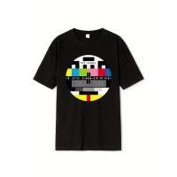 ราคา เสื้อยืดผู้ชายไซส์ใหญ่พิเศษ 100 ไม่มีสัญญาณ สไตล์ฮิปฮอป สตรีทแวร์ เสื้อและเสื้อยืด แขนสั้นเรขาคณิตไม่เหมือนใคร เสื้อยืด (52158244571)