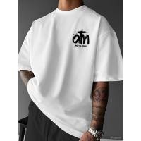 ราคา เสื้อยืดชาย OTM Only The MONEY พิมพ์กราฟิกตัวอักษร สไตล์สตรีท ทรงหลวม สำหรับคนรักสตรีทแวร์ (45108581270)