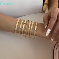 ราคา ฟซู 7 ชิ้น เซ็ตสร้อยข้อมือสีทอง อเนกประสงค์ เป็นก้อน โลหะออกแบบสร้อยข้อมือ ใหม่ปรับพังก์วางซ้อนกันได้หัวใจพิมพ์สร้อยข้อมือสไตล์สว (57410396793)