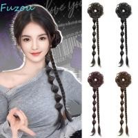 ราคา FUZOU Hanfu Bun วิกผม ขนมปังผูกด้านข้างสไตล์โบราณแบบดั้งเดิมพร้อมถักเปียบิด ที่คาดผมวินเทจ แฮร์พีชหางม้าธรรมชาติปุยเพิ่มปริมาณผม (56259729217)