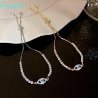 ราคา FUZOU สร้อยข้อมือตาปีศาจเคลือบ หรูหราวินเทจเงา Rhinestone กําไลตาปีศาจ อินเทรนด์ตาปีศาจความงามทองแดงเพทายจัดเลี้ยงเสื้อผ้าเครื่องประดับสุภาพสตรีสา (55709830183)