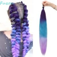 ราคา FUZOU ผมหางม้าสีม่วง Extension สังเคราะห์ด้วยยางรัดยาวตรง DIY ผม แฟชั่นสีสีฟ้า Ombre ถัก Pony Tail Hairpiece ผู้ใหญ่เด็ก (55410426883)
