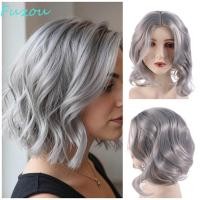 ราคา ฟซู ผู้ชายผู้หญิงสีเทาวิกผม สมจริงหยิกสั้นหยักบ๊อบวิกผม เต็มหัวต่อผมระบายอากาศธรรมชาติสังเคราะห์คอสเพลย์วิกผมทุกวัน (54759857618)