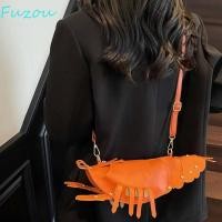 ราคา FUZOU กระเป๋าถือทรงกุ้งก้ามกราม กระเป๋าสะพายความจุขนาดใหญ่กระเป๋าหนังกุ้งก้ามกราม อินเทรนด์ Anti splash Water โพลีเอสเตอร์น้ําหนักเบากระเป๋าใต้วงแขนสีแดงวันหยุด (51810099087)