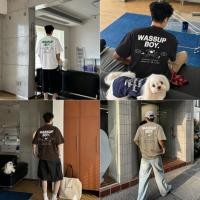 ราคา WASSUPBOY เสื้อยืด Oversized คอฟิต อก 41 47 Premium Cotton 100 เทคนิคพิเศษ สกรีนนูน3D รุ่น Power Run WSB003 (55758302798)