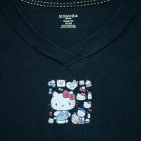 ราคา มือ2 เสื้อยืดแฟชั่น ลายคิตตี้ สกรีนแตกๆ เป็นสไตล์ ผ้านิ่มยืด ใส่สบายค่ะ โอเวอร์ไซส์ (41265492517)