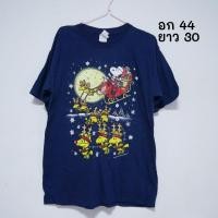ราคา มือ2 เสื้อยืดแฟชั่น ลายสนู๊ปปี้ Snoopy in Christmas งานกระสอบ งานการ์ตูนสวย ของแท้ (43215494750)