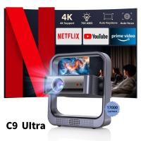 ราคา FINTEX C9 Pro Projector 4K 700 ANSI 17000Lumens Electric focus Android 11 0 โฟกัส โฮมเธียเตอร์ โปรเจคเตอร์การเรียนการสอน (57157062467)