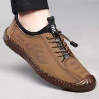 ราคา ฤดูใบไม้ผลิรองเท้าผู้ชาย Soft Soled Soft Surface Casual Hole ผู้ชาย Slip On Hand Online Breathable Oxford Sole รองเท้า EGPR (55608890500)