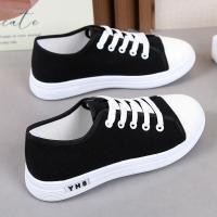 ราคา 43รองเท้าผ้าใบขนาดใหญ่นักเรียนแบนสบายๆรองเท้าผู้หญิงรองเท้าลูกไม้ขึ้นรองเท้าสีขาวรองเท้าผู้หญิง 2เจค (47060160971)