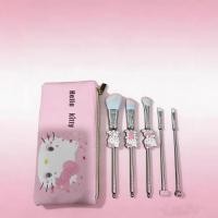 ราคา 5 ชิ้น hello Kitty Metallic Silver ขนาดใหญ่รุ่นชุดแปรงแต่งหน้าแปรง hello Kitty สะดวกสไตล์แปรง YOXO (46159992979)