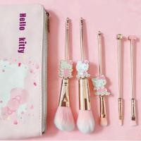 ราคา 5 ชิ้น Rose Gold Hello Kitty Beauty แปรงการ์ตูนน่ารัก Hello Kitty ชุดแปรงแต่งหน้า FA3L (42130617282)