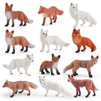 ราคา สมจริง Wild Fox รุ่น Red Fox White Fox Arctic Fox Red Fox Static เด็กตุ๊กตาเครื่องประดับ (29844715894)