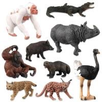 ราคา สัตว์ป่ารุ่นจําลองสัตว์ของเล่นหมูป่านกกระจอกเทศผมสีแดง Orangutan รุ่นสัตว์รุ่น (57660861027)