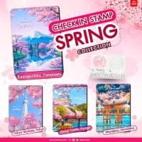 ราคา ส่งเร็ว Check In Stamp Book Spring ซากุระ สมุดสะสมตัวปั๊ม สมุดบันทึกเช็คอิน สะสมตราปั๊มเที่ยวญีปุ่น ตราปั๊มสถานีรถไฟ (23190731469)