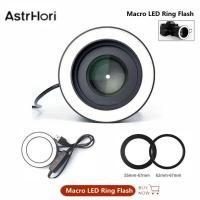 ราคา AstrHori Macro LED Ring Flash Light 1 แหวนอะแดปเตอร์สําหรับ Nikon Canon Sony Olympus Panasonic DSLR กล้องแหวนแฟลชชุด (55007550300)