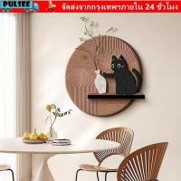 ราคา ภาพวาดตกแต่งชีพจร ฝรั่งเศสครีมสไตล์หินทรายวัสดุภาพจิตรกรรมฝาผนังผนัง สนุกแมวออกแบบสไตล์ยุคกลางรักษาออกแบบจีนโบราณแขวนภาพวาดตกแต่งภายใน (56709364767)
