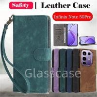 ราคา ปลอกสําหรับ Infinix Note 50 Pro Plus 50S 50X 50Pro 50Pro 50ProPlus Note50Pro Note50X Flip หนังเคสโทรศัพท์กันกระแทกป้องกันกรณีช่องใส่การ์ดกระเป๋าสตางค์วงเล็บปลอกปกหลัง (47309572612)