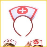 ราคา Runn พยาบาลหมวกแถบคาดศีรษะ Hairband Hoop สตรีคอสเพลย ์ ฮาโลวีนเครื ่ องแต ่ งกายพยาบาลคอสเพลย ์ (28502885953)