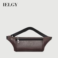 ราคา IELGY กระเป๋าคาดเอวสำหรับผู้ชายหนัง PU (1641911249)