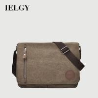 ราคา IELGY อินเทรนด์ผ้าใบกระเป๋าผู้ชายสบายๆขนาดใหญ่ ความจุข้ามร่างกายกระเป๋าสะพาย (43060224101)