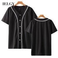 ราคา IELGY ฤดูร้อนแขนสั้นเสื้อยืดบางชุดเบสบอล (29763740574)