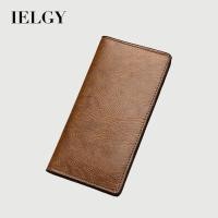ราคา IELGY กระเป๋าสตางค์ผู้ชายยาวบางเยาวชน Multi Card Casual Wallet Card Holder (29453845415)