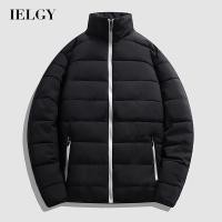 ราคา IELGY เสื้อแจ็คเก็ตซิปสีตัดกันแฟชั่นสําหรับผู้ชาย (29056578377)