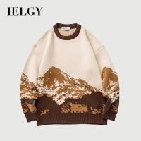ราคา IELGY แฟชั่นสร้างสรรค์สีตัดกันเสื้อกันหนาวผู้ชายญี่ปุ่นรอบคอ (29056578234)