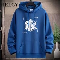 ราคา IELGY พลัสขนาดผ้าฝ้ายเสื้อกันหนาวหมวกผู้ชายใหม่กระเป๋าเสื้อกันหนาวหมวก (27918927905)