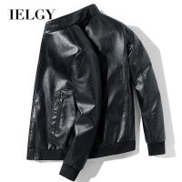 ราคา IELGY ใหม่ผู้ชายฤดูใบไม้ผลิและฤดูใบไม้ร่วงหนังผู้ชายสบายๆเกาหลีแจ็คเก็ตหนัง นักขี่จักรยาน แจ็คเก็ตหนัง (27553956655)