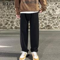 ราคา IELGY กางเกงยีนส์สีเทาควันผู้ชายหลวมขากว้างสไตล์ฮ่องกงตรง (23132141354)