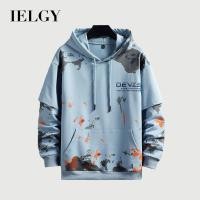 ราคา IELGY แฟชั่นเสื้อกันหนาวผู้ชายหลวมอินเทรนด์ คลุมด้วยผ้า พิมพ์แขนยาวส่วนบุคคล สูงสุด (22852857738)