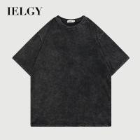 ราคา IELGY dark high street hip hop สไตล์เก่าล้าง pullover เสื้อยืดผู้ชาย (22332147177)