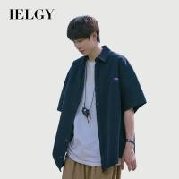 ราคา IELGY เสื้อเชิ้ตแขนสั้นฤดูร้อนผู้ชายสีขาว Casual Niche สไตล์ฮ่องกงสไตล์ญี่ปุ่น Top (58057054576)