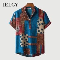 ราคา อิลกี้ เสื้อเชิ้ตสีเขียวผู้ชายทุกการแข่งขันเสื้อเชิ้ตสีฟ้าลายดอกไม้ (51054512135)