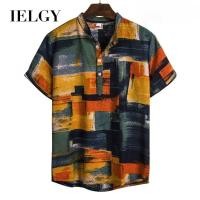 ราคา เสื้อเชิ้ตแขนสั้นลายดอกไม้ฮาวายสำหรับผู้ชาย (46754536309)
