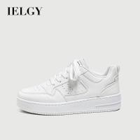 ราคา IELGY รองเท้าผู้ชายสไตล์ใหม่ Breathable รองเท้าสีขาวนักเรียนเกาหลีรุ่นอินเทรนด์ All Match หนา Soled กีฬารองเท้าผ้าใบลําลอง (44656788175)