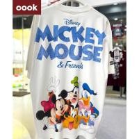 ราคา disney เสื้อยึด ผ้าเทคโนโลยี Sorona จากอเมริกา พิมพ์ลาย mickey mouse เสื้อยืด oversize เหมาะ ผู้หญิง และ ผู้ชาย 79 (41222530170)