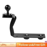 ราคา 1qiwan th aqxreight ถาดดำน้ำ Handle กล้องใต้น้ำ Mount Rig การถ่ายภาพแผ่นยึดสำหรับ SLR Digital ใช้ Modern Handleอลูมิเนียมอัลลอยด์ Mount ใต้น้ำ (46960321427)