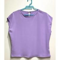 ราคา เสื้อแขนล้ำสีม่วง งานป้าย ผ้าสูททิ้งตัว อก 44 ยาว 20 นิ้ว (29994633521)