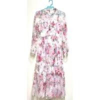 ราคา เดรสยาวแขนยาวสีจาวลายดอกชมพู ป้าย ZIMMERMANN ใส่สวยอลัง ทรงสะบัดผ้ามุ้งมิ้ง ไซร้ M อก 36 เอว 28 สะโพกฟรี ยาว 52 นิ้ว (55560664811)