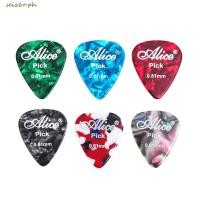 ราคา เซซ6โอ 5ชิ้นกีตาร์เลือกสีผสม สีสุ่มลูกสูบสีเซลลูลอยด์หยิบ อุปกรณ์ที่มีสีสันเซลลูลอยด์ความหนา0 46 1 5กีตาร์เลือกเสียงกีตาร์หญิง (52661081387)